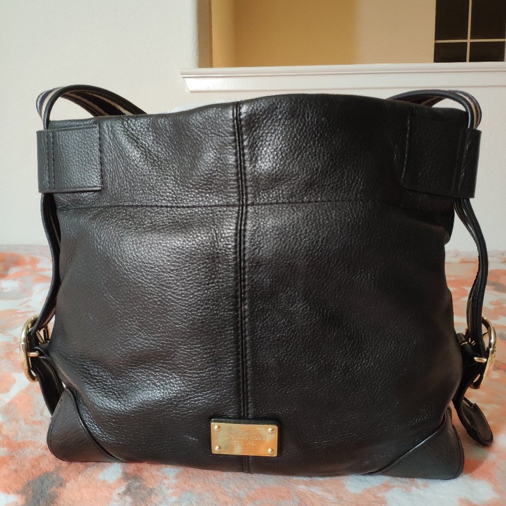 Michael Kors Black leather hobo bag, shoulder bag, satchel bag, purse